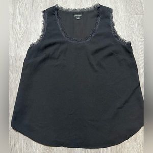 Ann Taylor Sleeveless Blouse Black